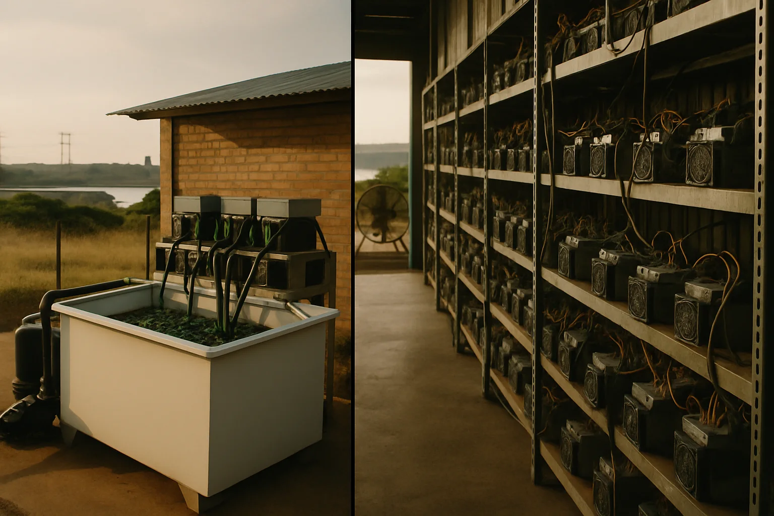 Hydro vs. luftgekühlte Miner in Paraguay